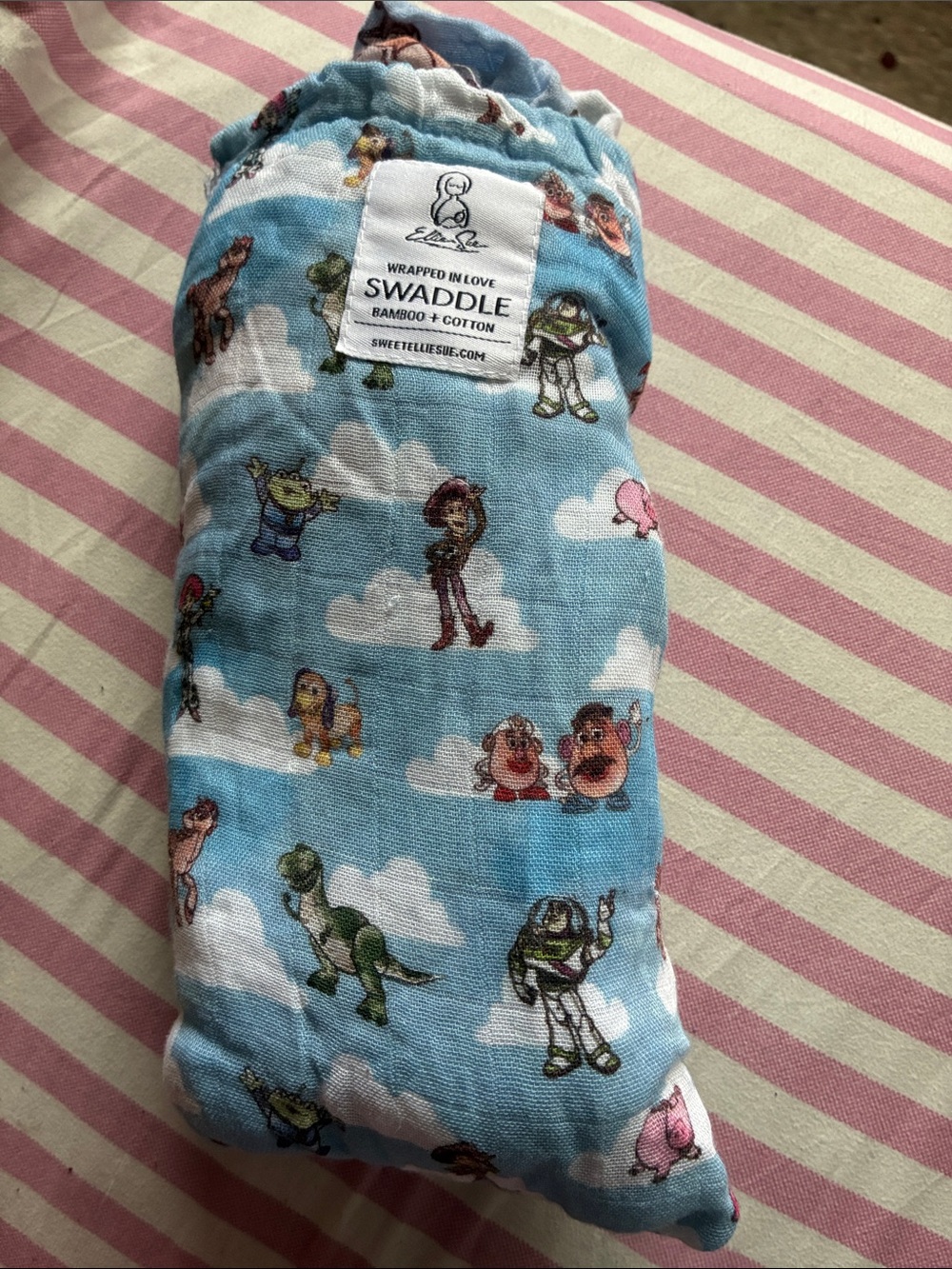 Swaddle Designs Light Blue Toy Story Character Swaddle